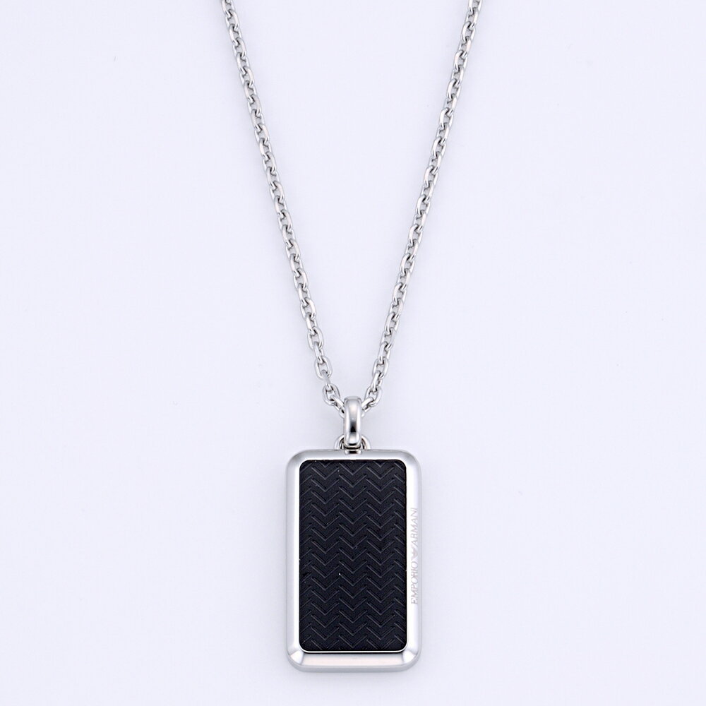 エンポリオアルマーニ EMPORIO ARMANI ネックレス EGS2228001 ブラック×シルバー 【rma5】