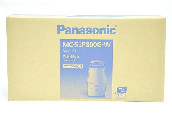 未使用 【中古】 Panasonic パナソニック 紙パック式掃除機 MC-SJP800G-W (パナソニックショップ限定・MC-JP800G同等品) T2651815