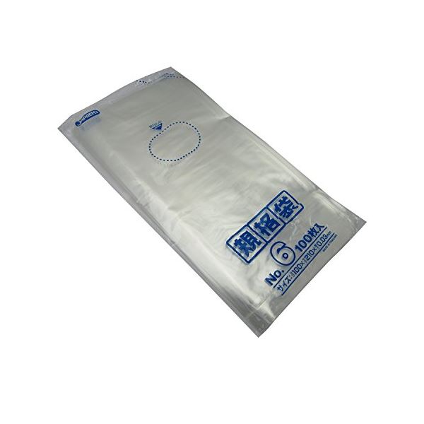 【送料無料】規格袋 6号100枚入03LLD透明 K06 【(160袋×5ケース)合計800袋セット】 38-451 (カテゴリー:生活用品>インテリア>雑貨>日用雑貨>ビニール袋 )