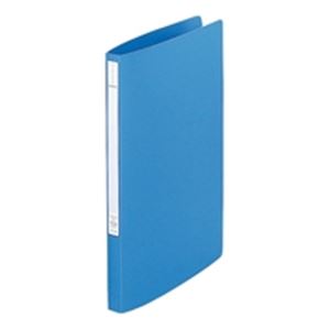 【送料無料】(業務用100セット) LIHITLAB パンチレスファイル/Z式ファイル 【A4/タテ型】 F-347U-14 水 (カテゴリー:生活用品>インテリア>雑貨>文具>オフィス用品>ファイル>バインダー>クリアケース>クリアファイル )