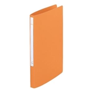 【送料無料】(業務用100セット) LIHITLAB パンチレスファイル/Z式ファイル 【A4/タテ型】 F-347U-4 橙 (カテゴリー:生活用品>インテリア>雑貨>文具>オフィス用品>ファイル>バインダー>クリアケース>クリアファイル )