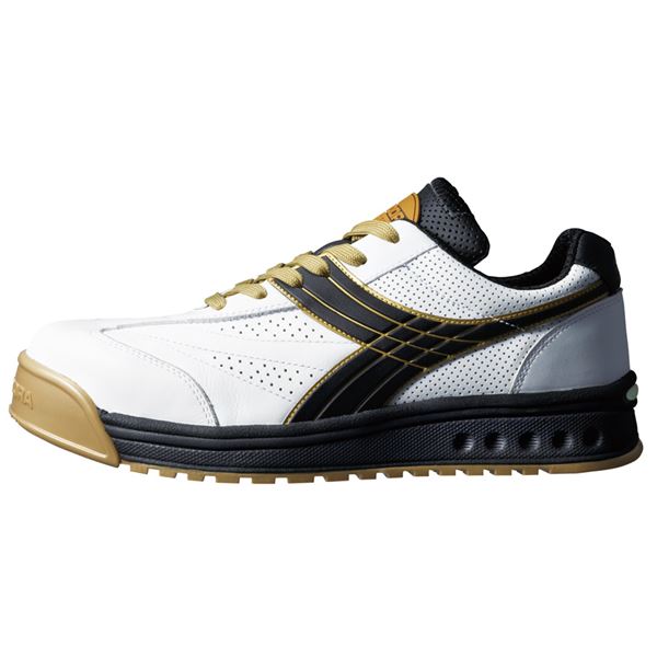 【送料無料】【セーフティシューズ DIADORA ディアドラ】 PEACOCK ( ピーコック) PC12 【カラー】ホワイト/ブラック 【サイズ】24cm EEE 白 黒 (カテゴリー:ファッション>靴>シューズ>スニーカー>その他のスニーカー )