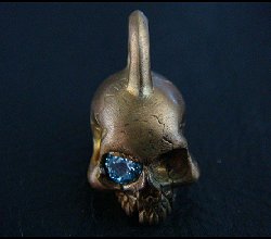 <送料無料!>スカルネックレス/スカルペンダント/デスロイドスカルネックレス/メンズアクセ/真鍮/ハンドメイド/ブランド<SPREAD PIRATES> 【ポイント2倍】【楽ギフ_包装】【smw4】【RCP】