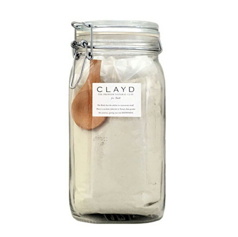 【世界のセレブも注目！】 CLAYD クレイド 高品質クレイ入浴剤 キャニスターセット 1Kg 約33回分 泥 パック デトックス リラックス プレゼント ギフト 贈り物 天然成分100％