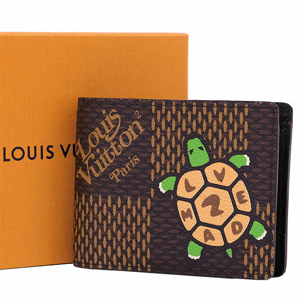 ルイ・ヴィトン「LV スクエアード - 財布 - ダミエ・エベヌ ルイ・ヴィトン「LV スクエアード - 財布 - ダミエ・エベヌ