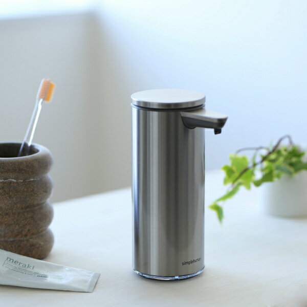 7月中旬〜下旬発送予定!【受注発注】simplehuman (シンプルヒューマン) ソープディスペンサー/充電式センサーポンプ ブラッシュシルバー(ツヤ消し)/ポリッシュシルバー(ツヤタイプ)/ローズゴールド 正規販売店