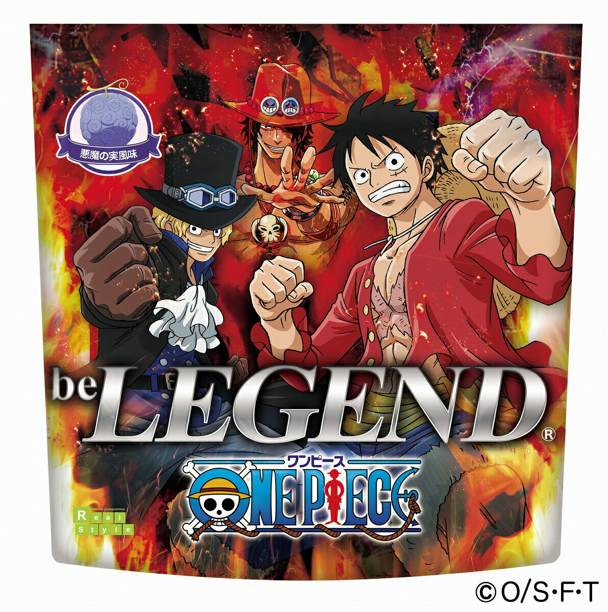 ビーレジェンド プロテイン ワンピース 悪魔の実風味 420g カシスオレンジ（be LEGEND ホエイプロテイン）【オススメ 女性 男性 ダイエット】