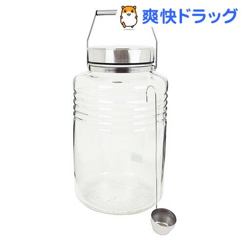 MCコンテナー ガラス保存瓶 レードル付き 817(1セット)