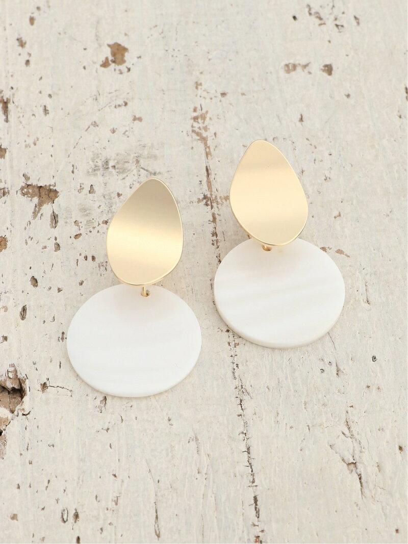 【SALE／55%OFF】LEPSIM H/シェルラウンドクリップ レプシィム アクセサリー イヤリング ゴールド シルバー ホワイト