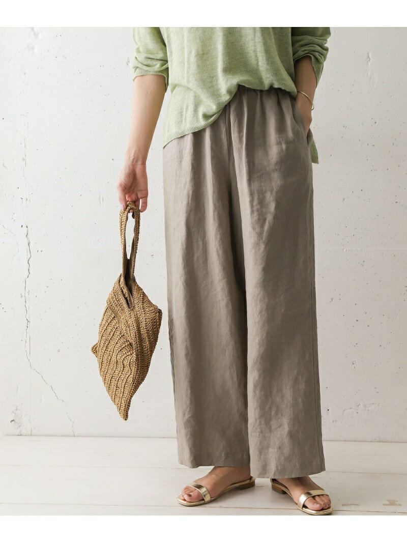 【SALE／20%OFF】DOORS テンセルリネンイージーパンツ アーバンリサーチドアーズ パンツ/ジーンズ パンツその他 イエロー ブラウン ベージュ ネイビー【送料無料】