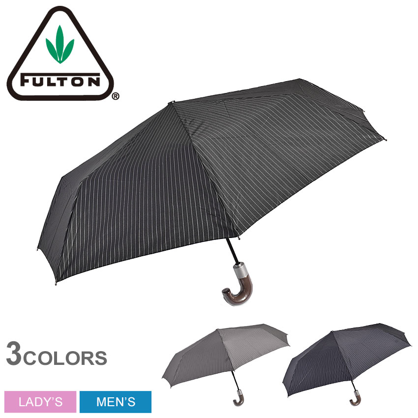 【限定クーポン配布！】フルトン FULTON 折りたたみ 傘 チェルシー2 シティ CHELSEA2 CITY メンズ レディース 雨傘 雨 雨具 おしゃれ 折り畳み 自動開閉 オートマチック ストライプ ボーダー 黒 シック ブランド イギリス 父の日 プレゼント