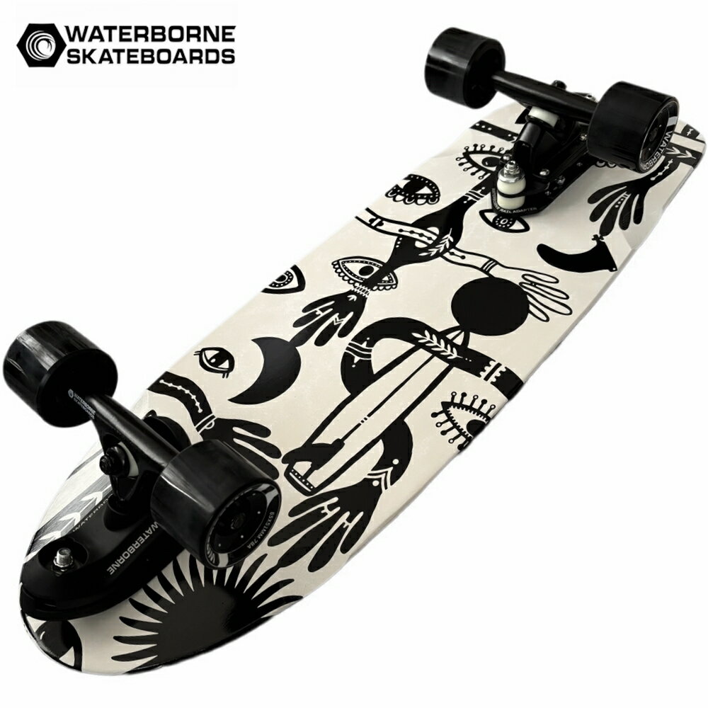 サーフスケート ウォーターボーンコンプリート　長さ32インチ幅10.5ワイドボディ　タウルス アーティストシリーズ Flow Glide　TAURUS Widebody Bamboo　完成品　日本初上陸のアーティストコラボシリーズ サーフスケート ロンスケ