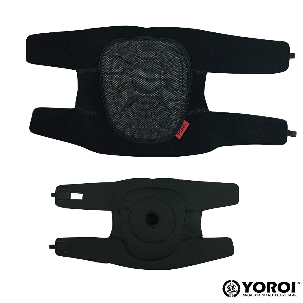 100MANVOLTの膝プロテクター 膝サポーター ニーガード 鎧KNEE SUPPORT YR073 YOROI NJ KNEE ヨロイソフトパット 衝撃吸収 膝パッド ニーパッド スノーボード スケートボード スキー バイク ダウンヒル ハーフパイプ スラローム｜アングル2