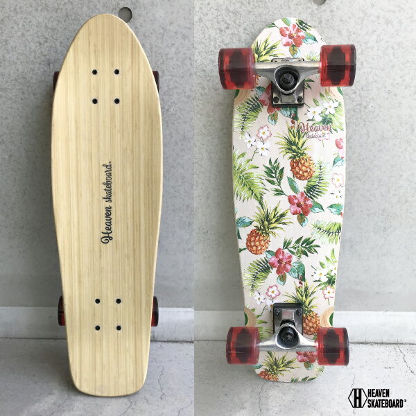 クルーザースケート クルージングスケート HEAVEN アロハクルーザー コンプリート 28インチ ヘブン スケボー スケート sk8 SKATEBOARD 街乗り