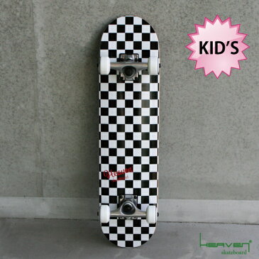 スケートボード コンプリートVitamin 28.5×7.375 HEAVEN JUNIOR SKATE COMPLETECHECKER チェッカージュニア用スケボー ハイスペック プロスペック完成品 高品質 子供用 JASA加盟 初心者からスーパーキッズまで