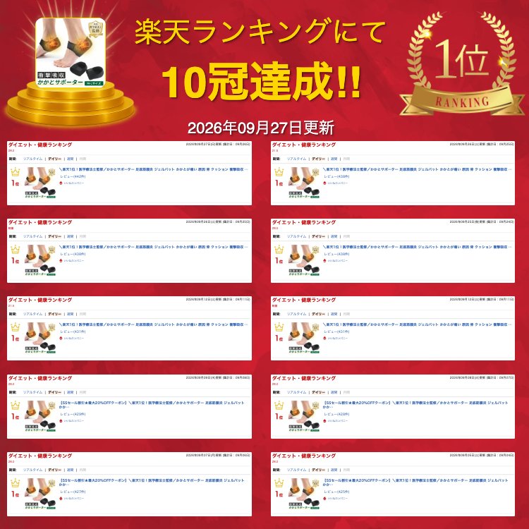 いいねカンパニーの＼楽天1位！医学療法士監修／かかとサポーター 足底筋膜炎 ジェルパット かかとが痛い 原因 骨 クッション 衝撃吸収 原因 左右セット 剣道 両足セット 踵サポート 足用 足裏保護 衝撃吸収 かかとパット テーピングサポーター 1000円ポッキリ｜アングル2