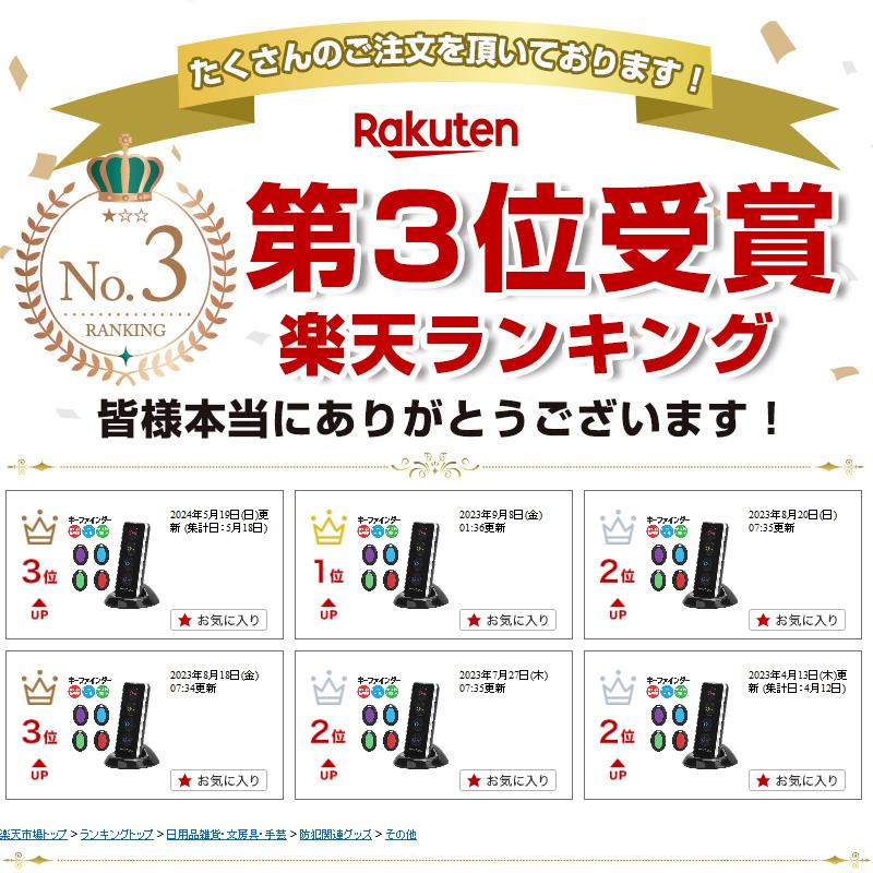 【楽天2位獲得】【高評価4.51点】探し物発見器 探し物探知機 受信機4個 探しもの発見器 忘れ物発見器 LEDライト付き キーファインダー KEY FINDER 紛失防止 便利グッズ 発見器 キーファインダー ワイヤレス キーホルダー型受信機 アラーム プレゼント 送料無料