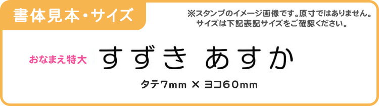 お名前スタンプ BanBanネーム 単品 [おなまえ特大]