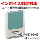 【インボイス制度対応スタンプ】シヤチハタ コード番号用科目印 (5×40mm)法人番号 登録番号 適格請求書 登録番号 事業所番号 インボイス 印鑑 シャチハタ...