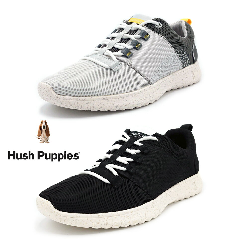 Hush Puppies ハッシュパピー メンズ スニーカー THE GOOD SPORT TIE 靴 メンズスニーカー クッション性 ブランドスニーカー 軽量スニーカー 黒スニーカーメンズ 通気性 軽い 普段使い 履きやすいスニーカー 履きやすい靴 カジュアルスニーカー おしゃれ 軽量 シンプル