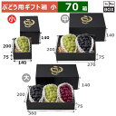 ぶどう用ギフト箱 こだわりの黒 140H 小 140×200×140(身75)(mm) 「70箱」