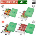 フルーツ用ギフト箱 AWグリーンワールド 大 285×400×97(mm) りんご32玉12個、28玉11個「40箱」