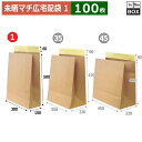 紙袋 未晒宅配袋(ビッグ-1) 380×150×500+60(mm) 「100枚」