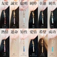 ピアス誕生石12種類の天然石2ミリ5連イヤリングレディース誕生日プレゼントギフトプチプラプチギフトパワーストーン石言葉おしゃれかわいい