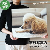 キャンバスプリント特大サイズ家族ペット犬猫カメラスマホ写真絵画のようなインテリアおしゃれ記念品