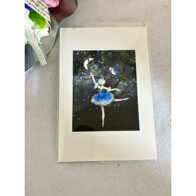 Maya 横山真弥 イラスト ポストカード フロリナ グリーティングカード バレエ雑貨 可愛い インテリア雑貨 母の日ギフト プチプレゼント