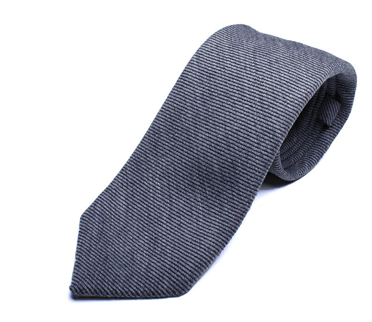 【美品】FRANCO　BASSI　フランコバッシ　グレー　ネクタイ 正規品】FRANCO BASSI（フランコバッシ）シルクネクタイ