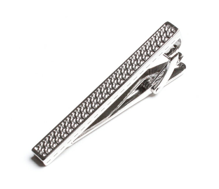 TATEOSSIAN（タテオシアン）THOMPSON（トンプソン）タイクリップ　日本販売店　TC0552-Graphic Rhodium