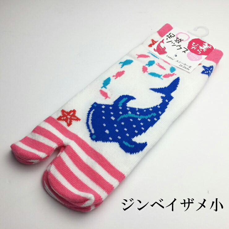 沖縄限定┃美らピカ足袋ソックス♪キュートなご当地靴下【送料無料】スニーカー丈siz23-25cm【クマノミ・ジンベイザメ・チンアナゴ】お土産 プチギフト 贈り物