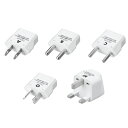 海外変換プラグ 5種セット A / B / C / O / BF 海外用変換プラグ 海外用電源プラグ マルチ変換プラグ 中国 香港 韓国 海外用 変換アダプタ ヤザワ KPS5 【送料無料】 【最強翌日配送】