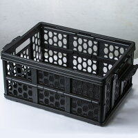 車内収納三角表示灯車折りたたみボックス折りたたみコンテナ収納ケース工具箱洗車グッズ28Lおしゃれかっこいいフタ付き