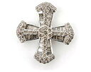 【中古】 ダイヤモンドペンダント クロス 1.10ct K18WG(18金 ホワイトゴールド) 質屋出品 【コンビニ受取対応商品】