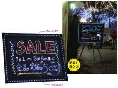 LEDパネル/Wスパークボード M 1台 ポスター パネル LED 案内 アピール 告知 パチンコ備品 送料無料
