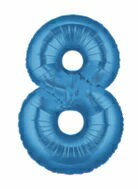 数字バルーン 40 メタリックカラー ブルー 1枚 装飾 バルーン ディスプレイ 数字 ナンバー パチンコ備品 送料無料