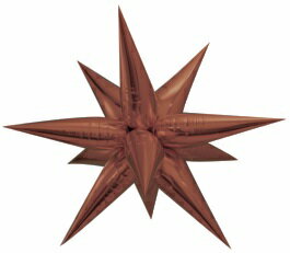 ミリオンスター(メタリックブラウン) (10枚) 1セット 装飾 バルーン ディスプレイ スター パチンコ備品 送料無料