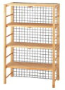システムシェルフネット付標準4段セット 無塗装品 1台 カウンター 景品 パチンコ備品 送料無料