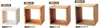 木製サイコロBOX 400mm角 無塗装 1個 カウンター 景品 ディスプレイ パチンコ備品 送料無料