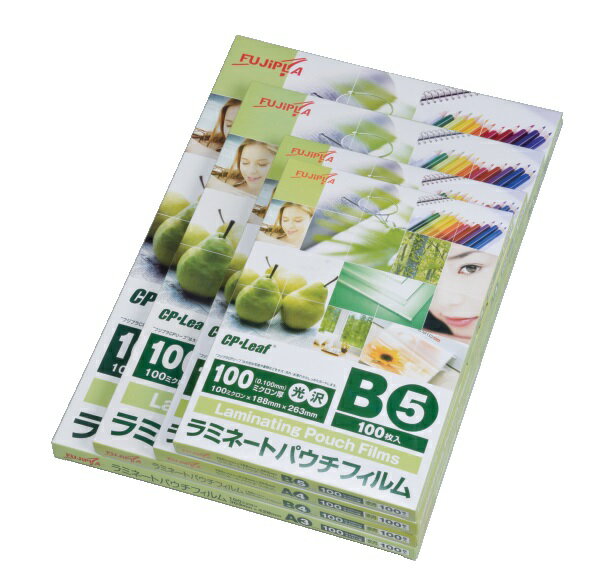 ラミネートフィルム100μ B5(100枚)fuji 10セット 事務用品 パウチ 内製POP製作 パチンコ用品 送料無料