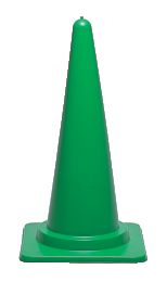 三角コーン (グリーン) 10個 安全 警告 案内 規制 誘導 アピール パチンコ備品 送料無料