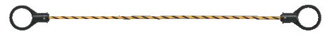 三角コーン用コーンロープ(12φ×1500mm)872-45 1本 安全 警告 案内 規制 誘導 アピール パチンコ備品 送..