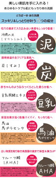 【2個セット】泥馬油あわ洗顔 120g 洗顔料 どろばーゆ あわ洗顔 楽天1位 どろ いちご鼻 洗顔 炭 豆乳 くちゃ 石けん どろあわわ もこもこ 濃密泡 メール便 送料無料 マラソン★SALE