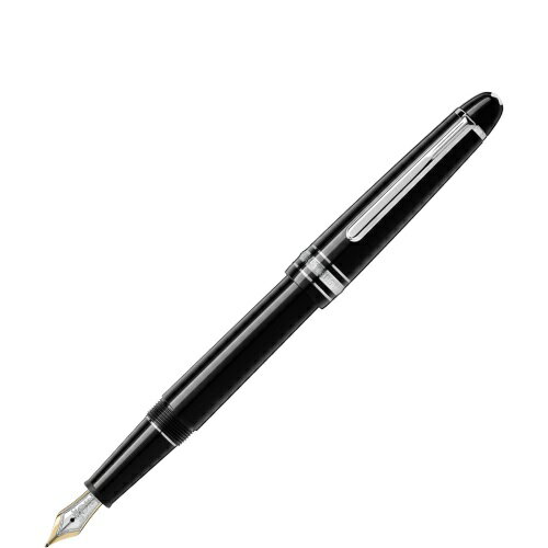 モンブラン 万年筆 MONTBLANC P145-Fモンブラン 万年筆マイスターシュテュックプラチナライン クラシック ブラック×シルバー　※取寄品