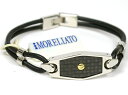 MORELLATO 5409BRACCIALE 1POINT GOLD CARBON LEATHER BRACELET ZEUS コレクションモレラート ワンポイント ゴールド カーボン レザーブレスレットステンレス・スティール×カーボン×18KYG×レザー