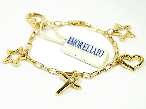 MORELLATO 8210BRACCIALE 1POINT DIAMOND HEART/STAR/CROSSMOTIFS BRACELET DIAMONDS コレクションモレラート ワンポイントダイヤモンド ハート/スター/クロスモチーフ ブレスレットステンレス・スティール×天然ダイヤモンド（H/Iクラス）