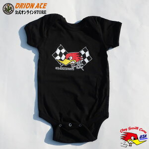 CLAY SMITHBR-95Mr Horsepower Black Checkered Flag Baby Romper ٥ӡѡ 쥤ߥ ٥ӡ ѥ ֤ ץ쥼 ˤ ꥫ åɥڥå ꥫľ͢ 졼