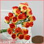 バラつぼみぷっくりSサイズ　5本セット　装飾用造花【花】アーティフィシャルフラワー　縁は赤丸めつぼみ・とっても小さなサイズアジアン雑貨販売